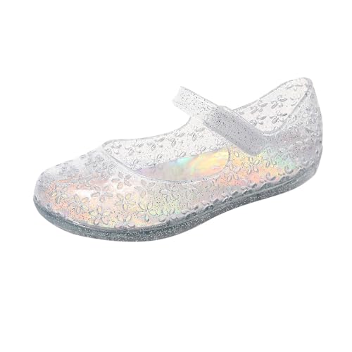 Generisch Mädchen Jelly Sandalen Sommer Hollow Out Strandschuhe Kinder Closed-Toe Flache Slingback Prinzessin Schuhe Sommerschuhe Kindersandalen Party Cosplay Hausschuhe PVC Strandschuhe von Generisch