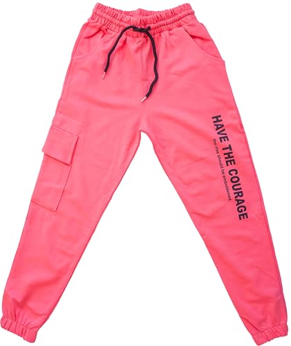 Generisch Mädchen Kinder Jogginghose Sporthose Rosa 134-140 von Generisch