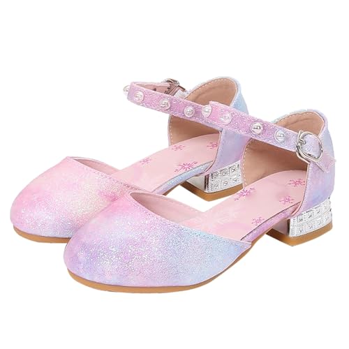 Generisch Mädchen Prinzessin Schuhe Kinder Absatzschuhe Mädchen Ballerina Schuhe Mädchen Sandalen Mädchen Stöckelschuhe FüR Kinder Pailletten Schuhe Mädchen Festliche Schuhe Mädchen (28) von Generisch