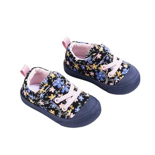 Generisch Mädchen-Sneaker für Kleinkinder mit weicher Sohle Klettverschluss lässige Canvas-Schuhe für den Alltag atmungsaktiv bequem niedliche Drucke für Mädchen von 1-45 Jahren (Black, 23 Toddler) Generisch Mädchen-Sneaker für Kleinkinder mit weicher Sohle Klettverschluss lässige Canvas-Schuhe für den Alltag atmungsaktiv bequem niedliche Drucke für Mädchen von 1-45 Jahren (Black, 23 Toddler) von Generisch