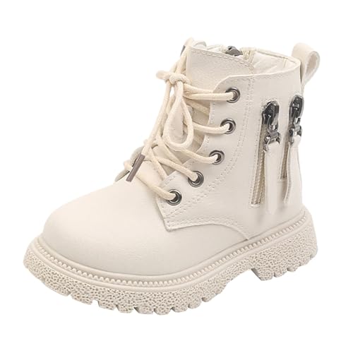 Generisch Mädchen Stiefel Kinder Stiefelschuh Schneestiefel Winterstiefel Winterschuhe Stylische Herbststiefel Schnürstiefel mit Schnürsenkeln für Freizeit Party von Generisch