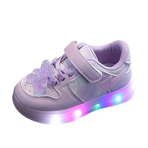 Generisch Mädchen Turnschuhe Laufschuhe Kinder Prinzessin Schuhe Mädchen Freizeit Schuhe Blinkende Kinderschuhe Mädchen Weicher Boden Lauflernschuhe Babyschuhe Barfußschuhe Kinder Outdoor Sportschuhe von Generisch