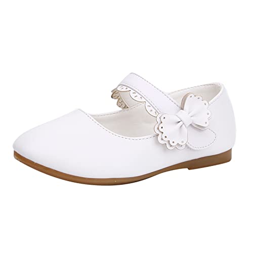 Generisch Mädchenschuhe Lederschuhe Einzelschuhe Tanzschuhe Mädchen Performance Schuhe Halbschuhe (White, 22.5 Toddler) von Generisch