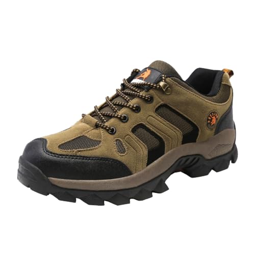 Generisch Männer Outdoor Anti Rutsch Wanderschuhe sind wasserdicht atmungsaktive verschleißfeste Leichtgewicht und geeignet für Bergklettern und Wandern (Khaki,38) von Generisch