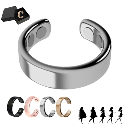 Generisch Magnetfeldtherapie-Ring, Som-ni Ring Damen Wechseljahre, Adjustable Magnetic Therapy, Vital Rings Zum Abnehmen for Men and Women, Relaxation, Verbessert Dieschlafqualität (1PC-B) von Generisch
