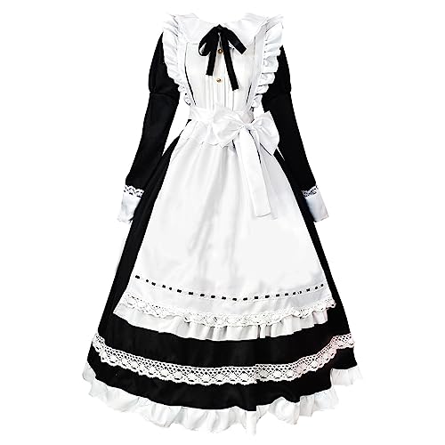 Generisch Maid Dress Cute Dirndl Damen Große Größen Lang Cosplay Kostüm Mittelalter Renaissance Vintage Kleid Langarm Bühnenkostüme Schwarz Weiß Dienstmädchen Kleid Für Oktoberfest Halloween Generisch Maid Dress Cute Dirndl Damen Große Größen Lang Cosplay Kostüm Mittelalter Renaissance Vintage Kleid Langarm Bühnenkostüme Schwarz Weiß Dienstmädchen Kleid Für Oktoberfest Halloween von Generisch