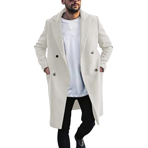 Generisch Mantel Herren Lang Wollmantel Elegant Wintermantel Wolle Trenchcoat Freizeit Übergangsmantel Slim Fit Herren-Mäntel Herren Parker Mantel Beige Kurz Generisch Mantel Herren Lang Wollmantel Elegant Wintermantel Wolle Trenchcoat Freizeit Übergangsmantel Slim Fit Herren-Mäntel Herren Parker Mantel Beige Kurz von Generisch