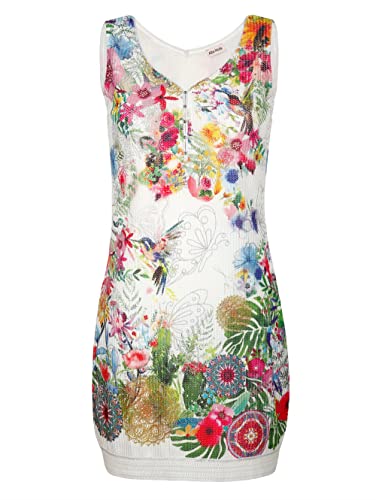 Generisch Marken Jersey Kleid im floralen Print bunt Gr. 46 0822117973 von Generisch