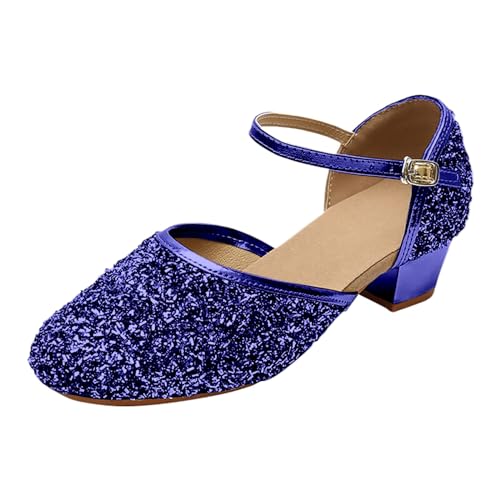 Generisch Mary Jane Halbschuhe FüR MäDchen Kinder Prinzessinnen Schuhe Elegant Festliche Kleidschuhe Rutschfeste Tanzschuhe Weicher Boden Abendschuhe Flats Atmungsaktive Performance Sommerschuhe von Generisch