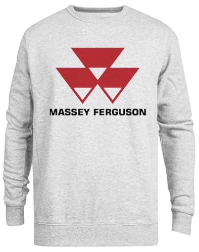Generisch Massey Ferguson Grauer Unisex-Pullover mit Rundhalsausschnitt von Generisch