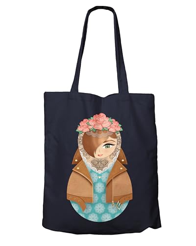 Generisch Matrjoschka Julia Tasche Jutebeutel 100% Baumwolle von Generisch