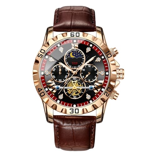 Generisch Mechanical Watch, Stylish Dress Watches, Multifunctional Design Classic Style Comfortable Fit Fashion Accessories Waterproof Timepiece for Business Meeting von Generisch