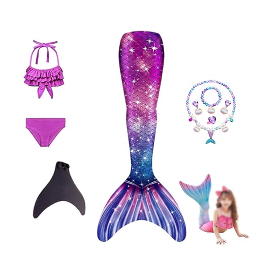 Generisch 𝙈eerjung𝙛rauen𝙛losse 5er-Packung Bikini Teenager MäDchen, 𝙈eerjung𝙛rau - Bikini MäDchen 3–13 Jahre JXG,B-130 von Generisch