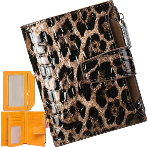 Generisch Men's Blocking Bifold Wallet,PU Leather Zipper Pocket Anti Theft Coin Wallet,Credit Card Slots Purse with Id Window von Generisch