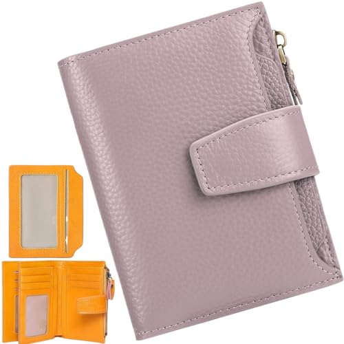 Generisch Men's Blocking Bifold Wallet,PU Leather Zipper Pocket Anti Theft Coin Wallet,Credit Card Slots Purse with Id Window von Generisch