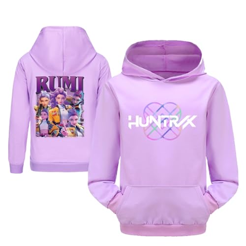 Generisch Mengmiao Huntrix KPop Huntr/x Hoodie & 2-teiliges Set – Kapuzen Hontrix Pulli Pullover & Lange Hose, Streetwear Outfit für Mädchen & Teenager, Einzelstück oder Set Hunterx Kpop Merch Kinder von Generisch