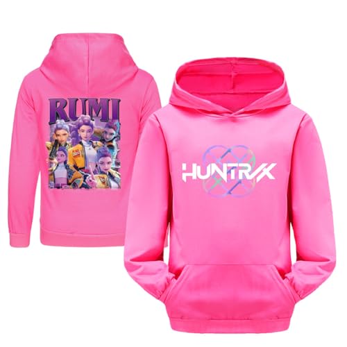 Generisch Mengmiao Huntrix KPop Huntr/x Hoodie & 2-teiliges Set – Kapuzen Hontrix Pulli Pullover & Lange Hose, Streetwear Outfit für Mädchen & Teenager, Einzelstück oder Set Hunterx Kpop Merch Kinder von Generisch