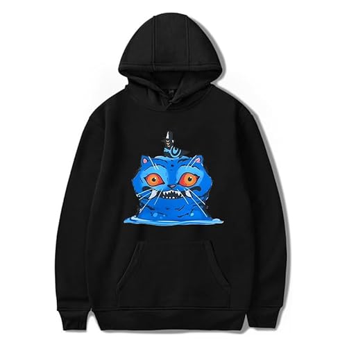 Generisch Mengmiao Huntrix Kpop Hoodie Unisex, KPop De-Mon H-Hunters Kapuzenpullover mit Anime-Druck, Huntr/x Langarm Sweatshirt Tops, Modisches Streetwear Oberteil für Fans & Freizeit von Generisch