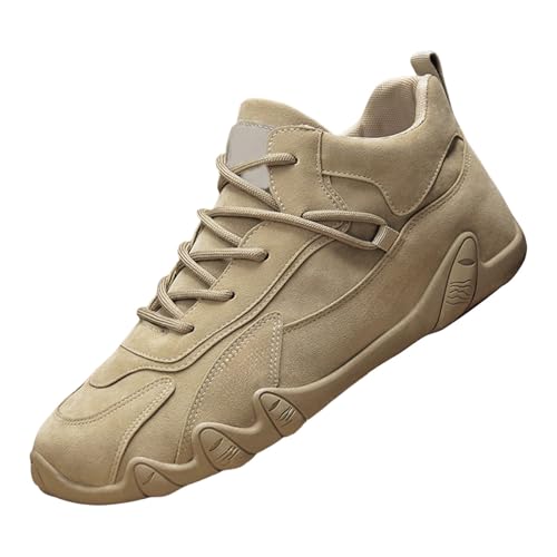 Generisch Mens Shoes High Top Elastic Sport Shoes Fashion Casual Shoes Mens Plus Size Ankle Boots Schuhfüller Für Zu Große Schuhe Herren (Khaki, 43) von Generisch