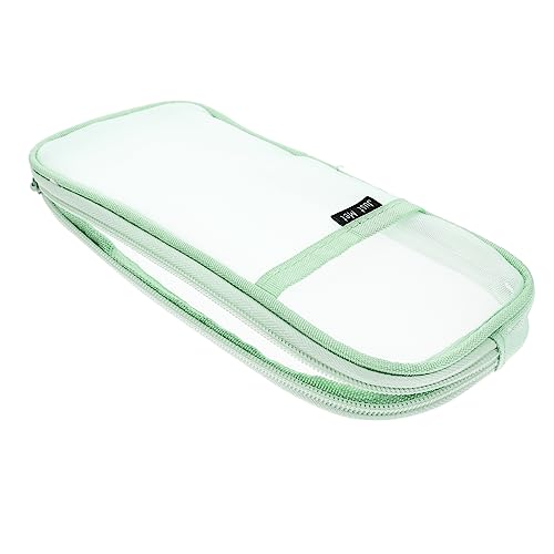 Generisch Mesh Federmäppchen Transparente Schreibwarenbox Kosmetik Aufbewahrungstasche Stift Organizer Transparentes Federmäppchen Transparentes Federmäppchen Reise Federmäppchen von Generisch