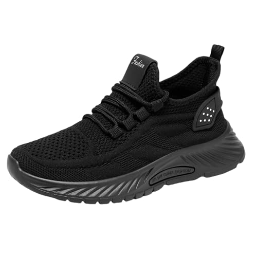 Generisch Mesh Freizeitschuhe Für Damen Keilabsatz,Sportschuhe Damen Fitness Laufschuhe,Einfarbige rutschfeste Plateau,Leichte,Atmungsaktive Schuhe Wanderschuhe Walkingschuhe von Generisch