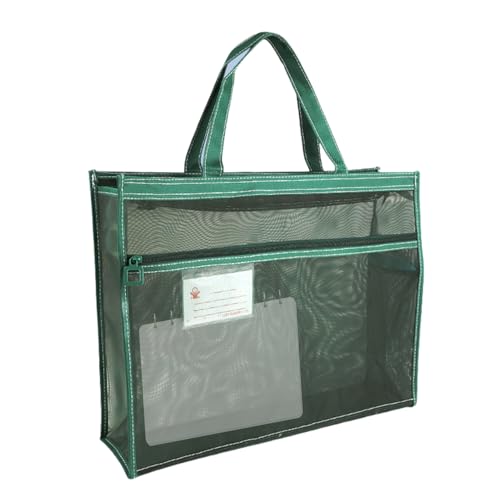 Generisch Mesh-Kunstbedarfstasche, Mesh-Kunsttasche | 17 X 13 X 4,4 Zoll Transparenter Dokumenten-Organizer Mit Griff Und Reißverschluss,A3-Kunstwerkhalter Für Poster, Malbuch, Aquarell-Skizzenbuch Generisch Mesh-Kunstbedarfstasche, Mesh-Kunsttasche | 17 X 13 X 4,4 Zoll Transparenter Dokumenten-Organizer Mit Griff Und Reißverschluss,A3-Kunstwerkhalter Für Poster, Malbuch, Aquarell-Skizzenbuch von Generisch