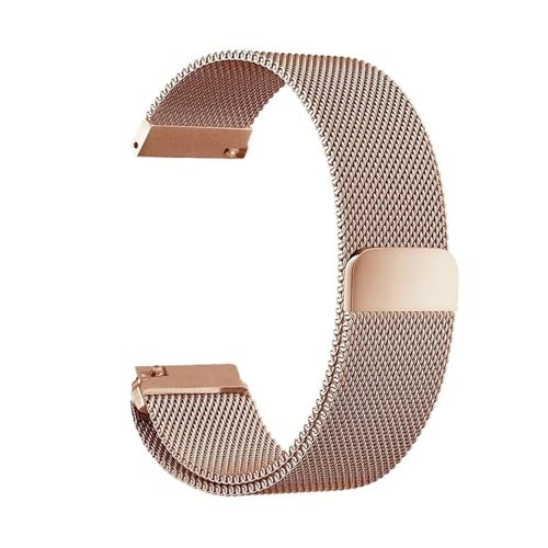 Generisch Mesh Loop Uhrenarmbänder Armband Magnetverschluss Handschlaufe Weiches Uhrenarmband Ersatzbänder Schnellverschluss(Rose,22mm) von Generisch