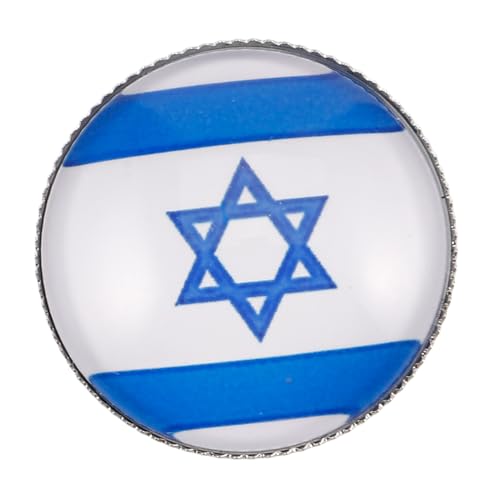 Generisch Metallflaggen Anstecknadel mit Flagge Brosche Kristallglas Eleganter Schmuck für Männer Frauen für Kleidung Hüte Rucksäcke von Generisch