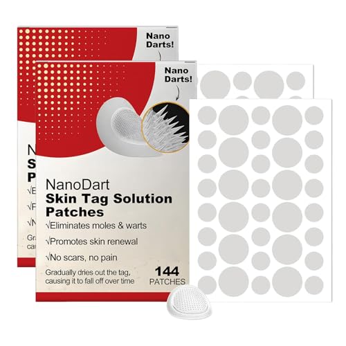 Generisch Microdarts 𝙏ag'gone Patch 144 𝙋imple Patches Hydrokolloid Bandages Haut 𝘽lemish Abdeckung Spot Aufkleber für Volles Gesicht Stirn Kinn Nase Körper Rücken Hals Brust Stirp (2Pcs) von Generisch