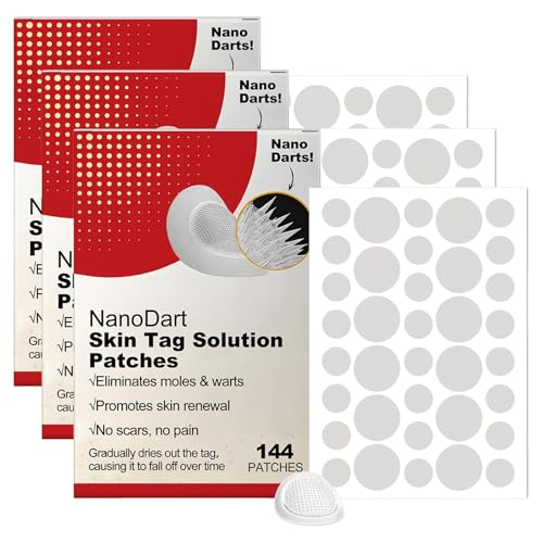 Generisch Microdarts 𝙏ag'gone Patch 144 𝙋imple Patches Hydrokolloid Bandages Haut 𝘽lemish Abdeckung Spot Aufkleber für Volles Gesicht Stirn Kinn Nase Körper Rücken Hals Brust Stirp (3Pcs) von Generisch