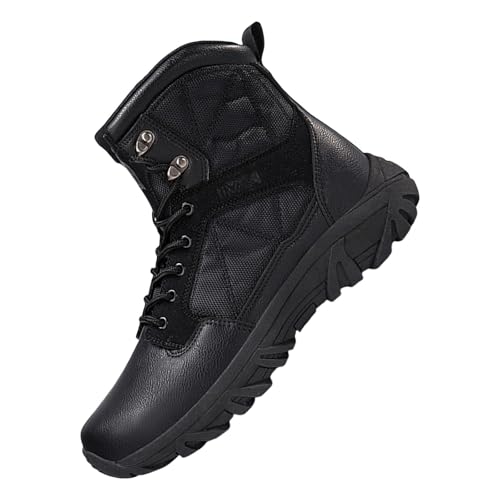 Generisch Militär Stiefel Herren Wasserdicht Wanderstiefel Rutschfest Schneestiefel Thermal Winterstiefel Gummisuola Trekkingschuhe Draussen Wanderschuhe Sportliche Outdoorschuhe Schnürer Winterboots von Generisch