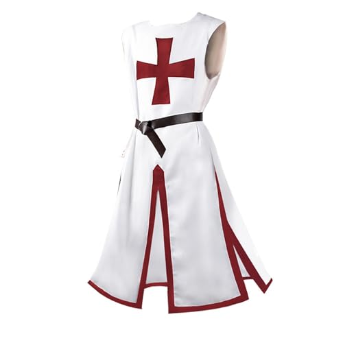 Generisch Mittelalter Ritter Kostüm Tempelritter Kreuzritter Wikinger Tunika Tempel Fasching Karneval LARP Cospaly Waffenrock - Herren Tempelritter Generisch Mittelalter Ritter Kostüm Tempelritter Kreuzritter Wikinger Tunika Tempel Fasching Karneval LARP Cospaly Waffenrock - Herren Tempelritter von Generisch