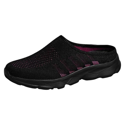 Generisch Modische Damen Freizeitschuhe Mesh Atmungsaktiv Leichte Flache Halbschuhe für Alltag Freizeit (40) von Generisch