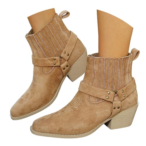 Generisch Modische Damen Stiefeletten Pailletten, Damen Boots mit Seitlichem Reißverschluss, Glitzernde Party Stiefeletten mit Mittleren Absätzen für Abendkleid & Alltag von Generisch