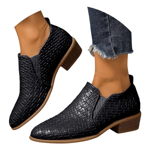 Generisch Modische Damen Stiefeletten Pailletten, Damen Boots mit Seitlichem Reißverschluss, Glitzernde Party Stiefeletten mit Mittleren Absätzen für Abendkleid & Alltag von Generisch