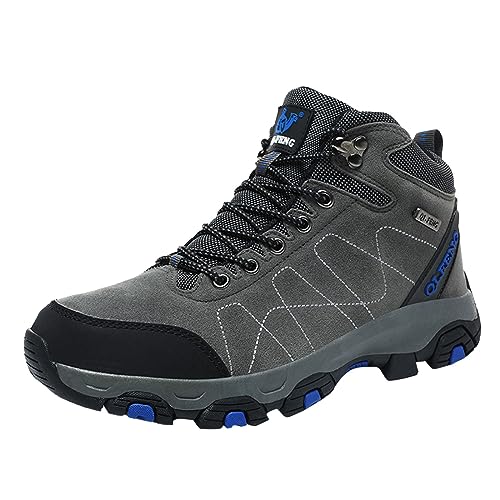 Generisch Modische Damenschuhe Winterstiefel für Outdoor-Aktivitäten Bequeme Schneestiefel mit Rutschfester Sohle für Damen (Grey, 42) von Generisch