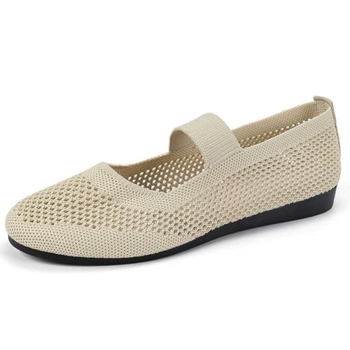 Generisch Mokassin Damen, Damen Sneaker Flex Alltagstaugliche Sommer - Jogging Walkingschuhe Weich Turnschuhe rutschfest Sportschuhe Fitness Mesh Freizeitschuhe Joggingschuhe von Generisch