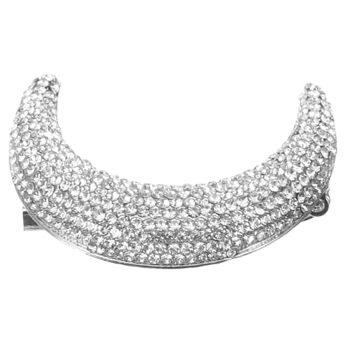 Generisch Mond Brosche für Damen Funkelnde Anstecknadel Strass für Anzug Hut und Schal Elegantes Schmuckstück für Besondere Anlässe Weihnachten Geburtstage und Hochzeiten von Generisch