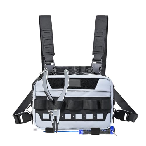 Generisch Motorcycle Chest Bag, Sports Pouch Vest with Storage for Outdoor Activities, Lightweight Jogging Carrier for Women Hiking Camping Cycling Hunting Fitness Travel and Workouts 22x14x9cm von Generisch