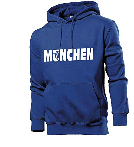 Generisch München Mönch Wappen Männer Hoodie Sweatshirt Royalblau 3XL von shirt84