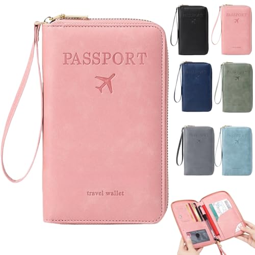 Generisch Multi Functional RFID Passport Wallet,PU Leather Passport Holder Wallet,ID Card Organizer with Anti Theft Protection Generisch Multi Functional RFID Passport Wallet,PU Leather Passport Holder Wallet,ID Card Organizer with Anti Theft Protection von Generisch
