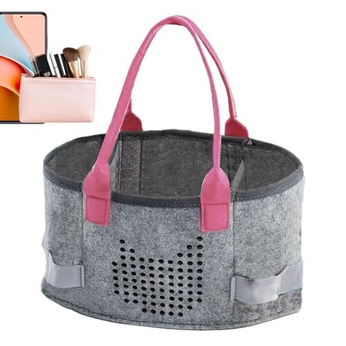 Generisch Music Carrying Bag, Portable Hearing Doll Storage Suitcase, Felt Cloth Case, Space Organizer for Player Starter Set and Musical Instrument Accessories, Multi Functional Use von Generisch