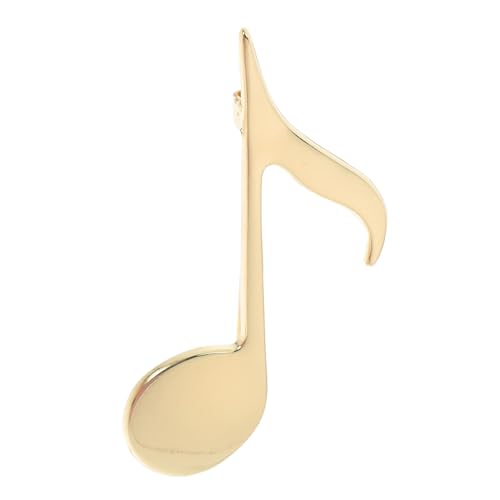 Generisch Musiknotenbrosche Musik Reversnadel Anstecknadel Für Musiker Musiksymbolstift Musiksymbol-brosche Musiknoten-abzeichen Rucksack-stifte Sicherheitsnadel Brosche Zinklegierung Golden von Generisch