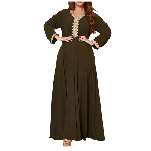 Generisch Muslimische Kleider Damen lang Traditioneller Damen Djellaba im Stil eines marokkanischen Kaftans oder eines Kabylenkleids der als Damen Abaya oder Schwarz von Generisch