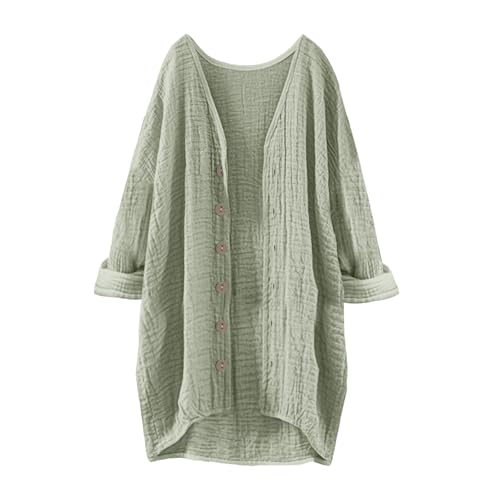Generisch Musselin Bluse Damen, Leinenbluse Damen Sommer Herbst Langarm Große Größen Tunika V-Ausschnitt Hemdbluse Blusenkleid Leinen Elegant Longbluse Blusenshirt Mittelalter Tuniken Damenblusen Generisch Musselin Bluse Damen, Leinenbluse Damen Sommer Herbst Langarm Große Größen Tunika V-Ausschnitt Hemdbluse Blusenkleid Leinen Elegant Longbluse Blusenshirt Mittelalter Tuniken Damenblusen von Generisch