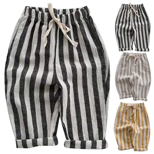 Generisch Musselin Hose Baby Leichte Baumwolle Leinenhose Unisex Jungen Mädchen Pumphose Leichte Lange Sommerhose Kinder Klimahose von Generisch