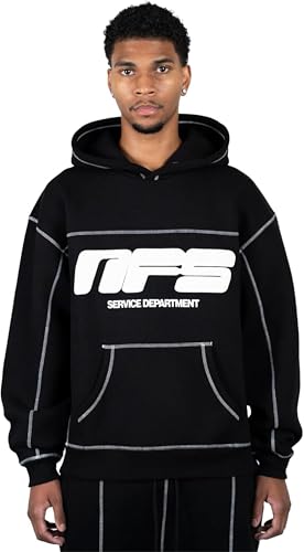 Generisch NOFS Jogginganzug Streetwear Tracksuit für Herren NOFS Trainingsanzug Buchstaben Druck Lose Hoodies und Jogginghosen Y2K Tracksuit Essentials Unisex Pullover Tech Fleece Anzug von Generisch