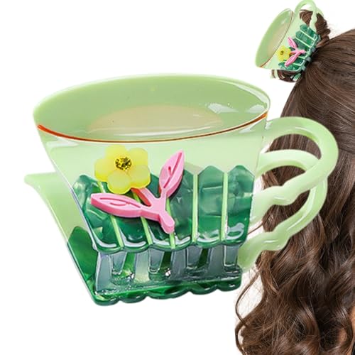 Generisch Neuartige Teekannen-Haarspange, Acryl-Acetat-Haarklammern, hochwertiger Wasserbecher-Clip für Frauen, Mädchen-Haarhai-Clip-Haar-Accessoires, rutschfeste Krallen-Clip-Haar-Styling-Zubehör Generisch Neuartige Teekannen-Haarspange, Acryl-Acetat-Haarklammern, hochwertiger Wasserbecher-Clip für Frauen, Mädchen-Haarhai-Clip-Haar-Accessoires, rutschfeste Krallen-Clip-Haar-Styling-Zubehör von Generisch