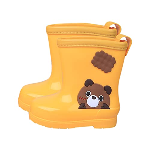 Generisch New Print Unisex Bequeme Regenstiefel Schneestiefel 39 (Yellow, 25 Toddler) von Generisch