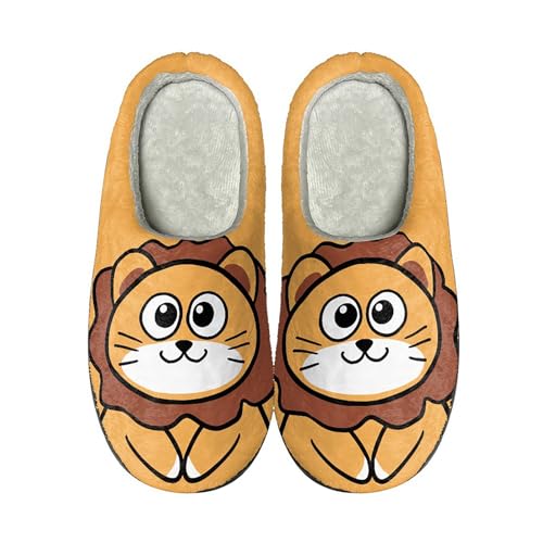 Generisch Niedliche Cartoon-Halloween Tier Hausschuhe - Slippers Women Cute Winter Lustig Hüttenschuhe Plüsch Warme Heimschuhe Unisex Hauspantoffeln Rutschfest Pantoletten Liebespaar Pantoffeln von Generisch